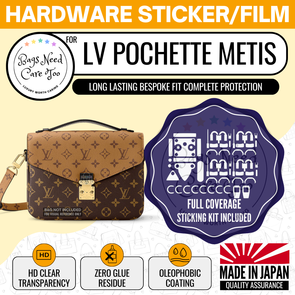 𝐁𝐍𝐂𝐓👜]💛 LV Micro Metis Bag Hardware Protective Sticker Film –  BAGNEEDCARETOO